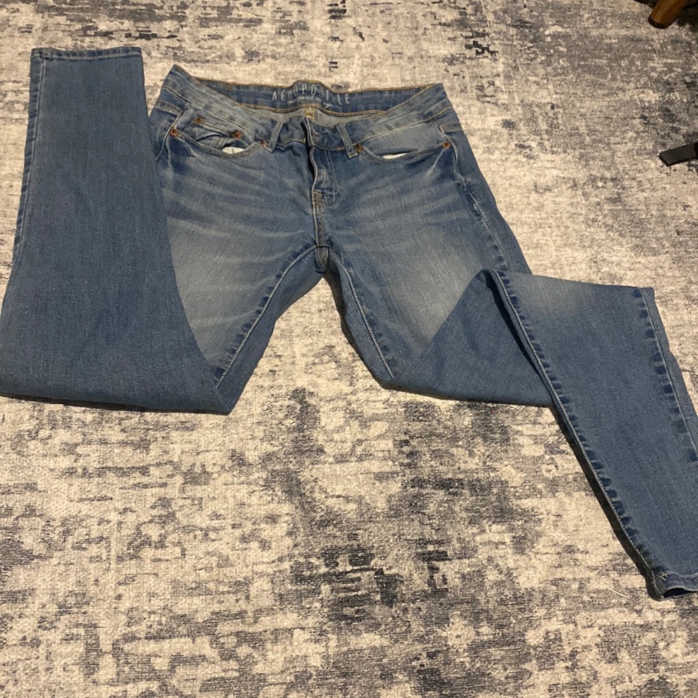 Aeropostale light blue skinny jeans